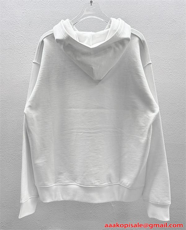 洗練 プリント Maison Margiela メゾン マルジェラ コピー パーカー オーバーサイズ 裏毛仕様 男女兼用