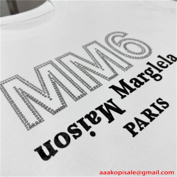 洗練 プリント Maison Margiela メゾン マルジェラ コピー パーカー オーバーサイズ 裏毛仕様 男女兼用