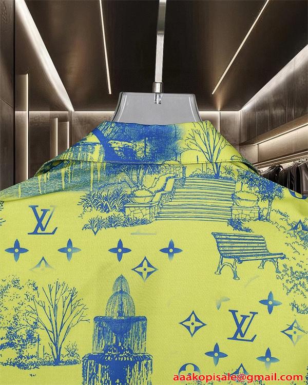 LOUIS VUITTON ルイヴィトン コピー 存在感抜群 プリント 半袖シャツ 軽量 通気性 2026春新作