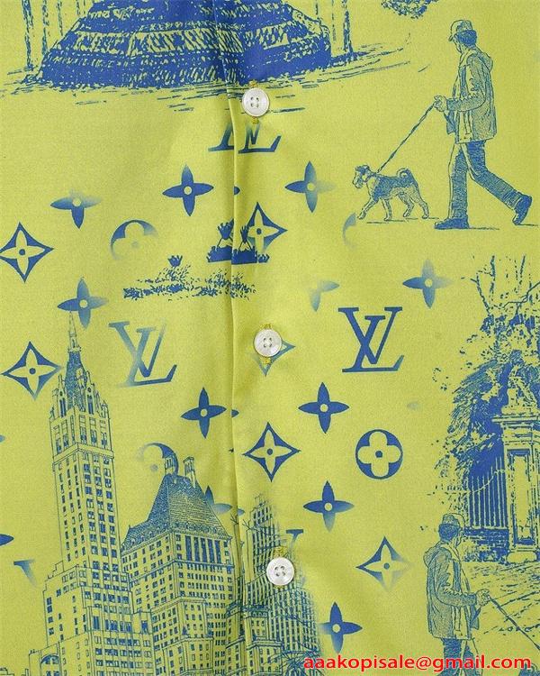 LOUIS VUITTON ルイヴィトン コピー 存在感抜群 プリント 半袖シャツ 軽量 通気性 2026春新作