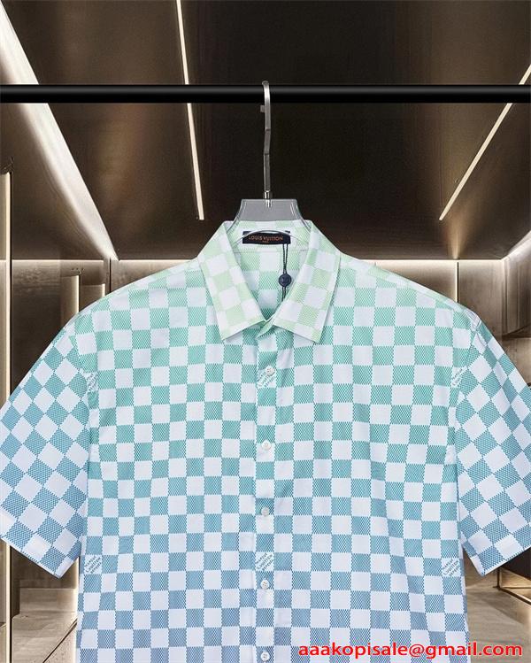 LOUIS VUITTON ルイヴィトン コピー 半袖シャツ 柔らか素材 快適フィット 上品カジュアル 春夏人気