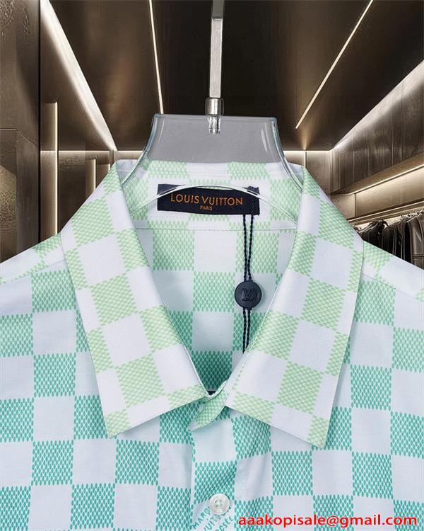 LOUIS VUITTON ルイヴィトン コピー 半袖シャツ 柔らか素材 快適フィット 上品カジュアル 春夏人気