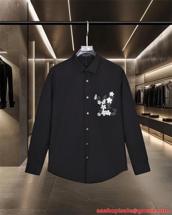 LOUIS VUITTON ルイヴィトン スーパーコピー 刺繍 長袖シャツ 上品 ビジネス対応 洗練デザイン