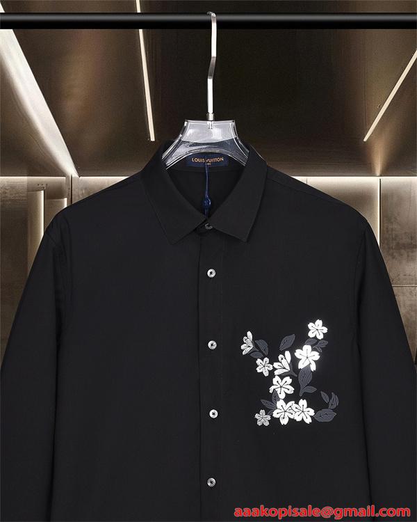 LOUIS VUITTON ルイヴィトン スーパーコピー 刺繍 長袖シャツ 上品 ビジネス対応 洗練デザイン