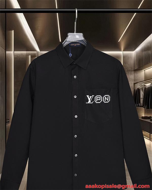 モード 長袖シャツ 高級感演出 シンプル 新作注目 LOUIS VUITTON ルイヴィトン スーパーコピー
