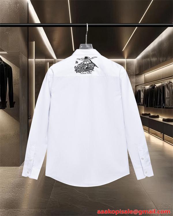 LOUIS VUITTON ルイヴィトン コピー 刺繍 ポケット付き 長袖シャツ 快適 大人カジュアル
