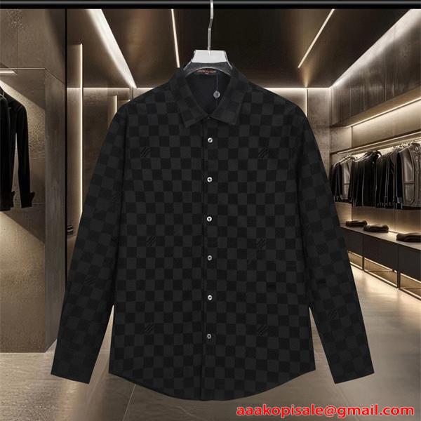 LOUIS VUITTON ルイヴィトン コピー 長袖シャツ 立体織り モダン雰囲気 存在感抜群 秋冬本命