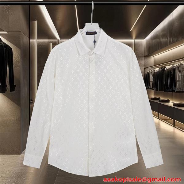 長袖シャツ LOUIS VUITTON ルイヴィトン スーパーコピー 上品光沢 クリーン印象 高見え 上質