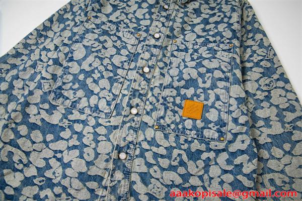 デニム シャツ 厚手生地 ポケット ストリート映え 注目新作 LOUIS VUITTON ルイヴィトン コピー