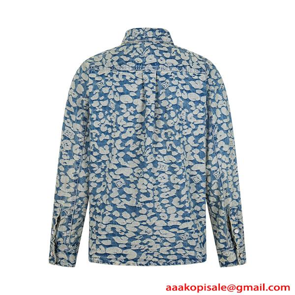 デニム シャツ 厚手生地 ポケット ストリート映え 注目新作 LOUIS VUITTON ルイヴィトン コピー