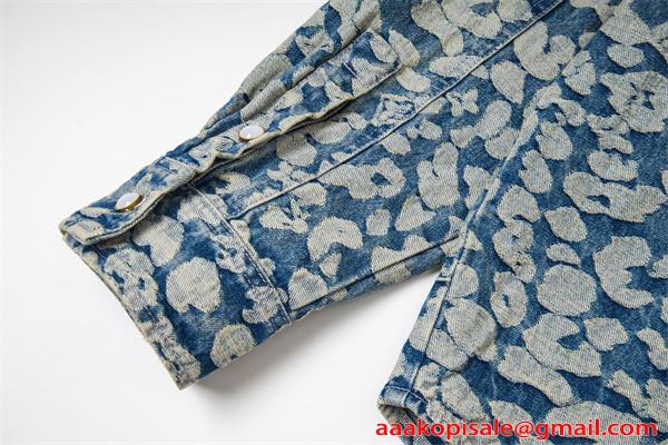 デニム シャツ 厚手生地 ポケット ストリート映え 注目新作 LOUIS VUITTON ルイヴィトン コピー