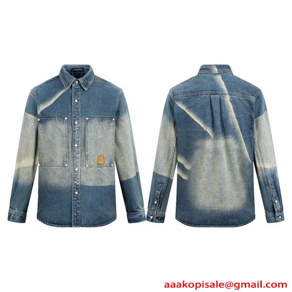 LOUIS VUITTON ルイヴィトン コピー デニムシャツ ポケット 存在感抜群 2026新作 プレミアム