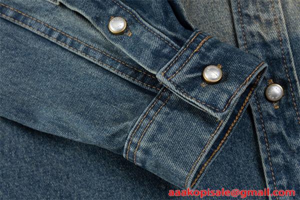 LOUIS VUITTON ルイヴィトン コピー デニムシャツ ポケット 存在感抜群 2026新作 プレミアム