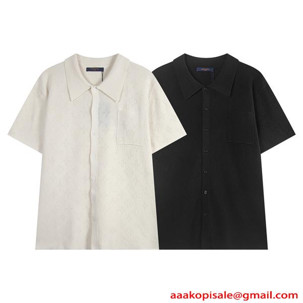 LOUIS VUITTON ルイヴィトン コピー メンズ 半袖シャツ 夏 薄手 ビジネス カジュアル 通気性