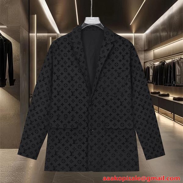 メンズ テーラードジャケット LOUIS VUITTON ルイヴィトン コピー 秋冬 カジュアル 総柄 高級感