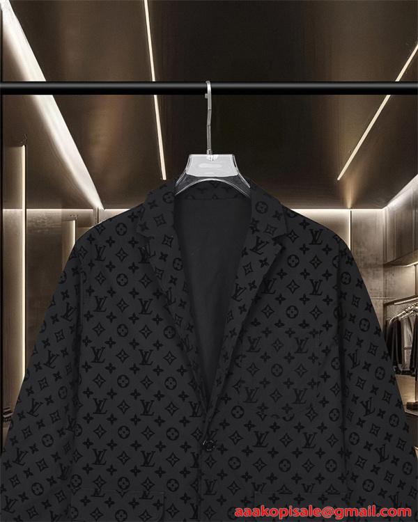 メンズ テーラードジャケット LOUIS VUITTON ルイヴィトン コピー 秋冬 カジュアル 総柄 高級感