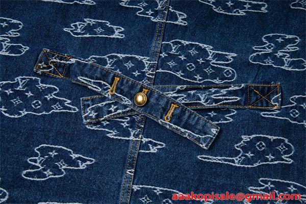 デニムジャケット 春秋 厚手 丈夫 ストリート 韓国風 人気 LOUIS VUITTON ルイヴィトン コピー