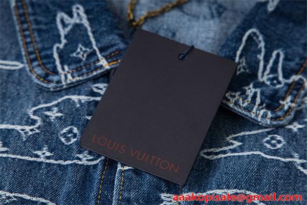 デニムジャケット 春秋 厚手 丈夫 ストリート 韓国風 人気 LOUIS VUITTON ルイヴィトン コピー