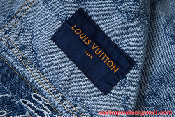 デニムジャケット 春秋 厚手 丈夫 ストリート 韓国風 人気 LOUIS VUITTON ルイヴィトン コピー