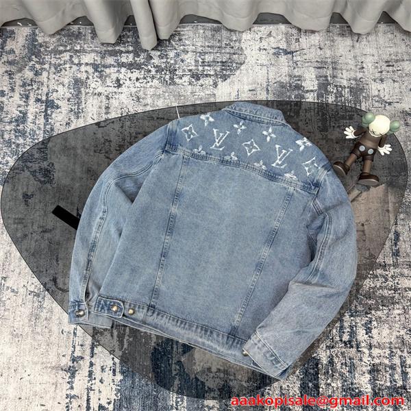 LOUIS VUITTON ルイヴィトン コピー デニムブルゾン 春秋 カジュアル おしゃれ ゆったり トレンド