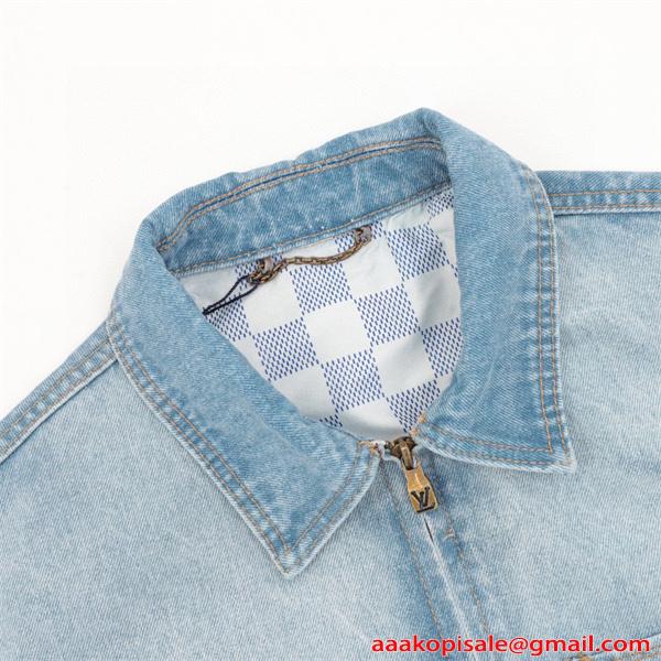 メンズ デニムジャケット 春秋 ゆったり 大きいサイズ 売れ筋 LOUIS VUITTON ルイヴィトン コピー