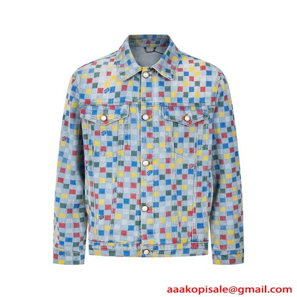 メンズ デニムジャケット 春秋 個性派 韓国風 大きいサイズ LOUIS VUITTON ルイヴィトン コピー