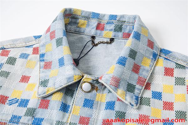 メンズ デニムジャケット 春秋 個性派 韓国風 大きいサイズ LOUIS VUITTON ルイヴィトン コピー