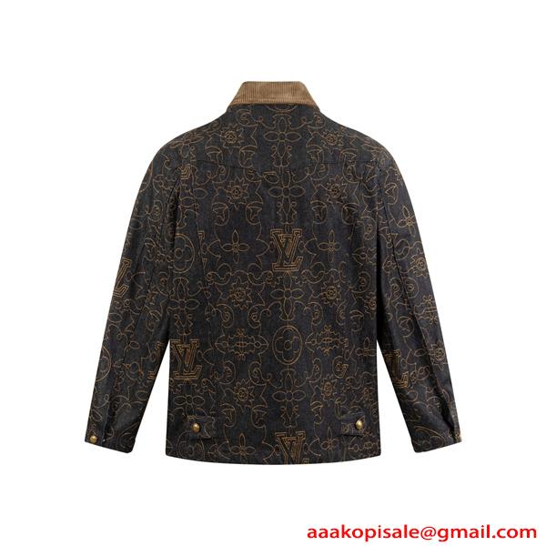 LOUIS VUITTON ルイヴィトン スーパーコピー メンズ ブルゾン 春秋 ジャケット 総柄 高級感 防寒