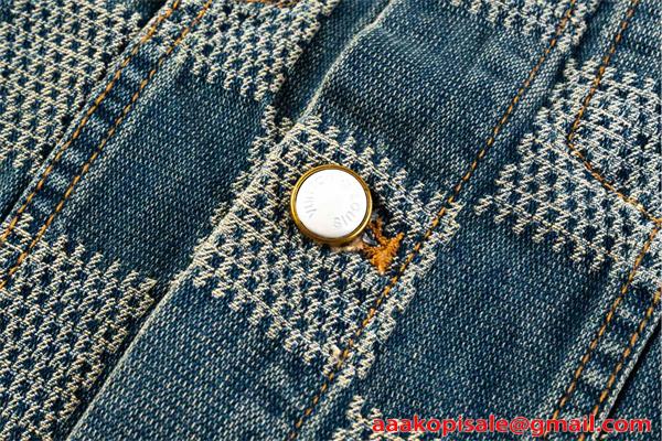 ジャン デニムジャケット 秋 春 厚手 ストリート 人気 定番 LOUIS VUITTON ルイヴィトン コピー