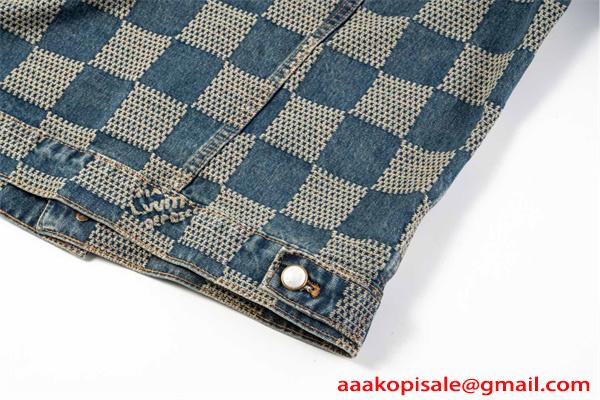 ジャン デニムジャケット 秋 春 厚手 ストリート 人気 定番 LOUIS VUITTON ルイヴィトン コピー