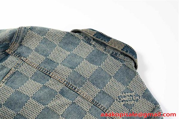 ジャン デニムジャケット 秋 春 厚手 ストリート 人気 定番 LOUIS VUITTON ルイヴィトン コピー
