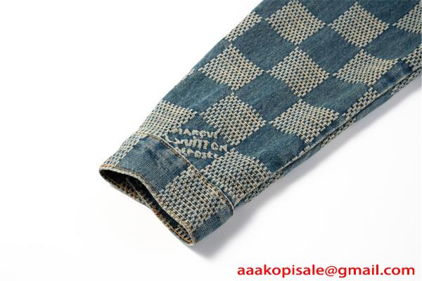 ジャン デニムジャケット 秋 春 厚手 ストリート 人気 定番 LOUIS VUITTON ルイヴィトン コピー