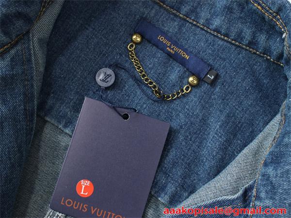 LOUIS VUITTON ルイヴィトン コピー メンズ デニムジャケット 春秋 ゆったり カジュアル 大きいサイズ