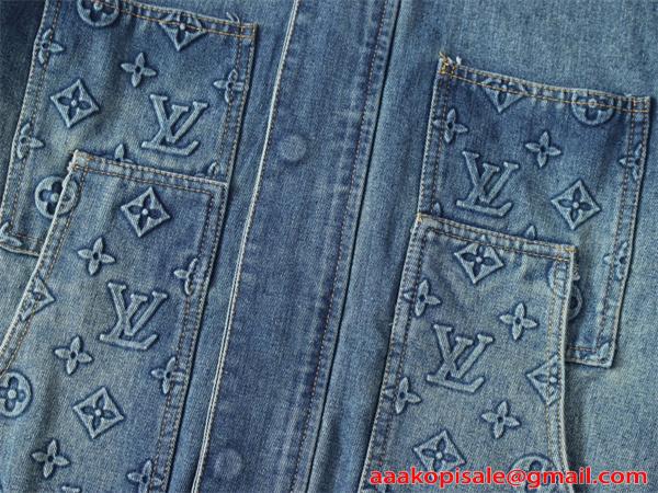 LOUIS VUITTON ルイヴィトン コピー メンズ デニムジャケット 春秋 ゆったり カジュアル 大きいサイズ