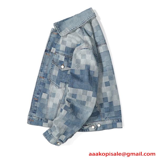 デニムジャケット LOUIS VUITTON ルイヴィトン コピー 春 韓国風 ストリート おしゃれ 人気