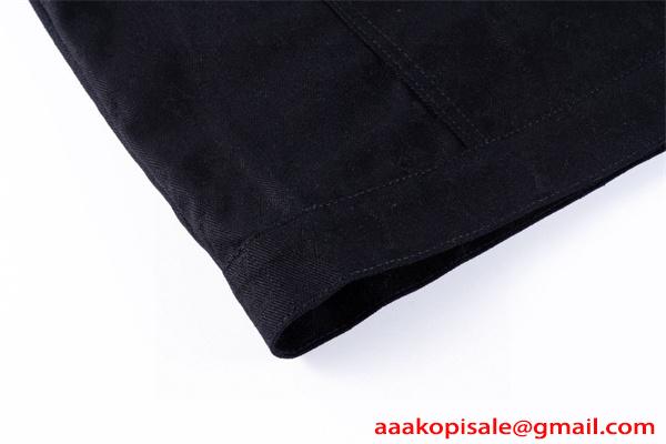 メンズ LOUIS VUITTON ルイヴィトン コピー デニムジャケット ブラック 秋 春 カジュアル シンプル