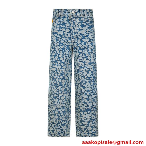 デニムパンツ ワイドパンツ 春夏秋 ジーンズ 人気 LOUIS VUITTON ルイヴィトン スーパーコピー