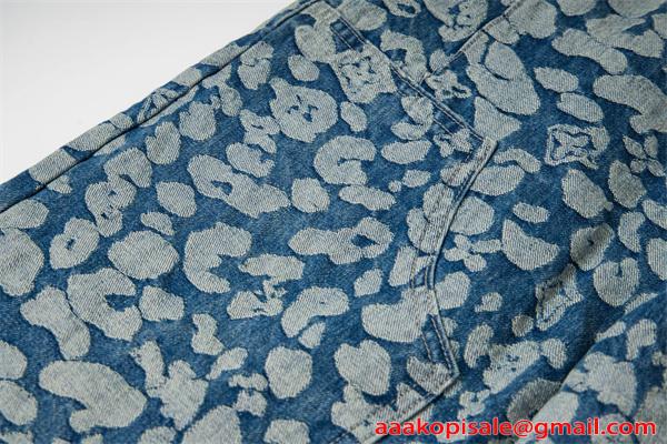 デニムパンツ ワイドパンツ 春夏秋 ジーンズ 人気 LOUIS VUITTON ルイヴィトン スーパーコピー