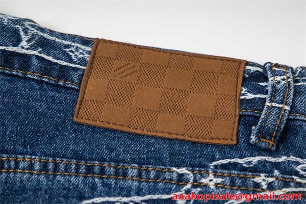 ジーンズ LOUIS VUITTON ルイヴィトン スーパーコピー デニムパンツ 春秋 カジュアルトレンド