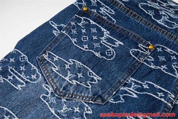 ジーンズ LOUIS VUITTON ルイヴィトン スーパーコピー デニムパンツ 春秋 カジュアルトレンド