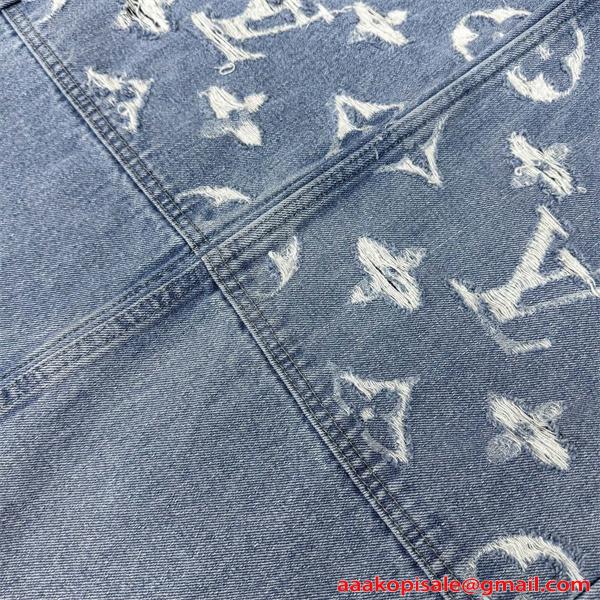 LOUIS VUITTON ルイヴィトン コピー デニムパンツ 春秋 ワイドジーンズ ゆったり 大きいサイズ