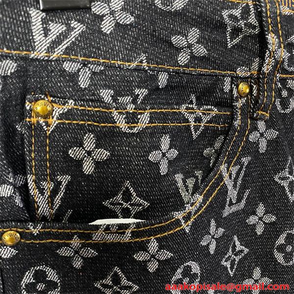 ジーンズ デニムパンツ LOUIS VUITTON ルイヴィトン コピー 春秋 ロングパンツ 韓国風 おしゃれ 人気