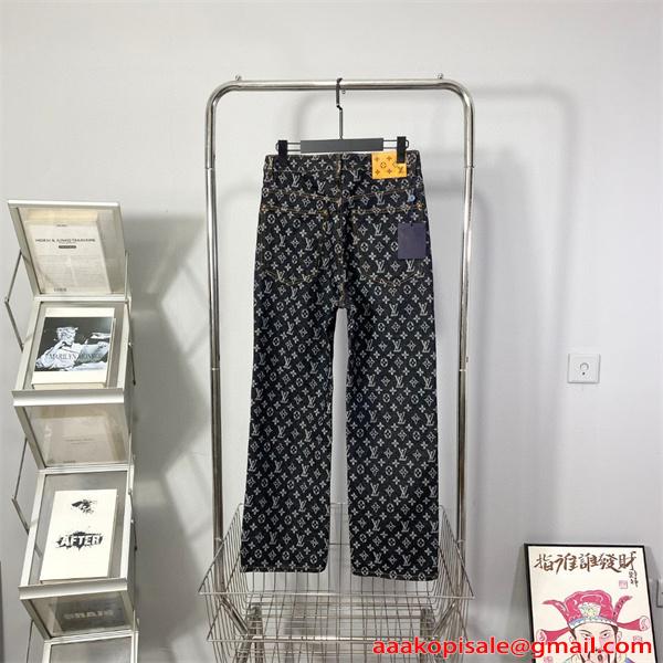ジーンズ デニムパンツ LOUIS VUITTON ルイヴィトン コピー 春秋 ロングパンツ 韓国風 おしゃれ 人気