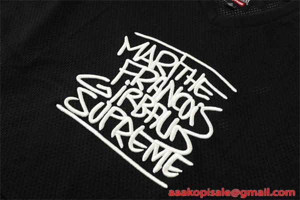 長袖Tシャツ 秋 春 ストリート ゆったり ロゴ風 カジュアル 人気 SUPREME シュプリーム コピー