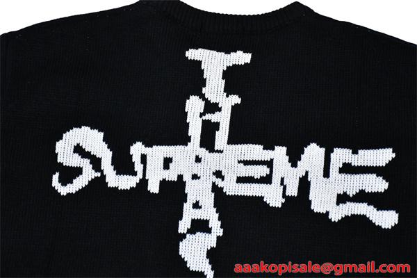 ニット セーター 春 SUPREME シュプリーム コピー ストリート カジュアル 防寒 人気