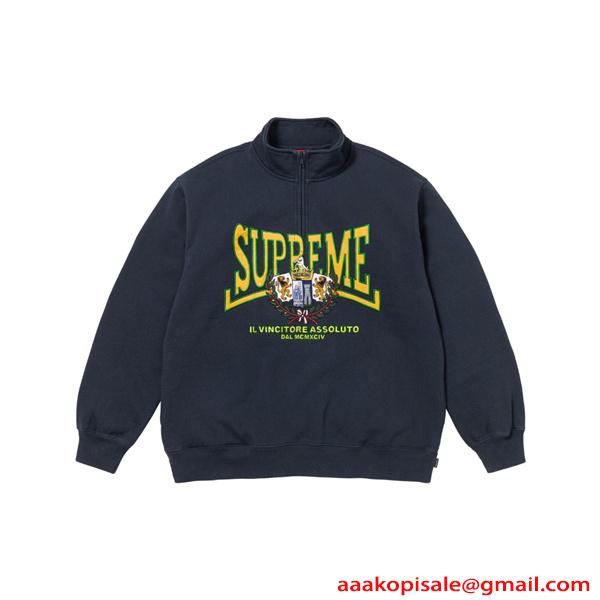 ハーフジップ SUPREME シュプリーム コピー スウェット 2026新作トレーナー ストリート 人気