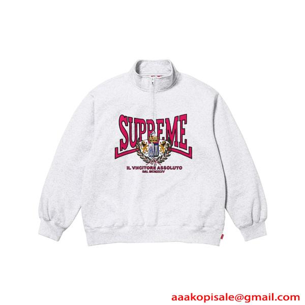 ハーフジップ SUPREME シュプリーム コピー スウェット 2026新作トレーナー ストリート 人気