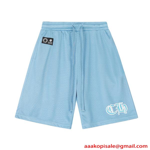 CHROME HEARTS クロムハーツ ハーフパンツコピー青い人気2026トレンド快適涼しい