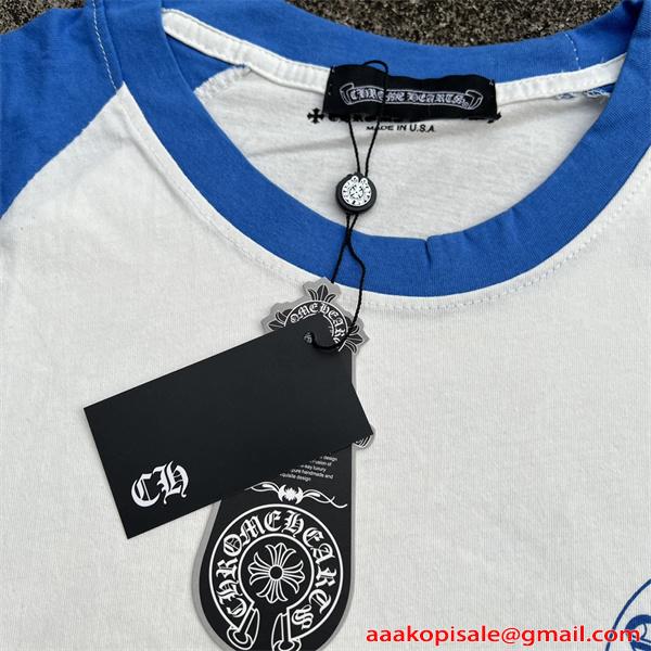 CHROME HEARTS クロムハーツ コピー 長袖Tシャツ 春秋 ラグラン 配色アクセント 軽快 ストリート