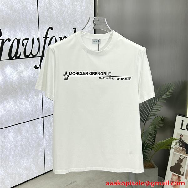 Tシャツ 半袖 春夏 2026新作 滑らか素材 上品 カジュアル MONCLER モンクレール コピー